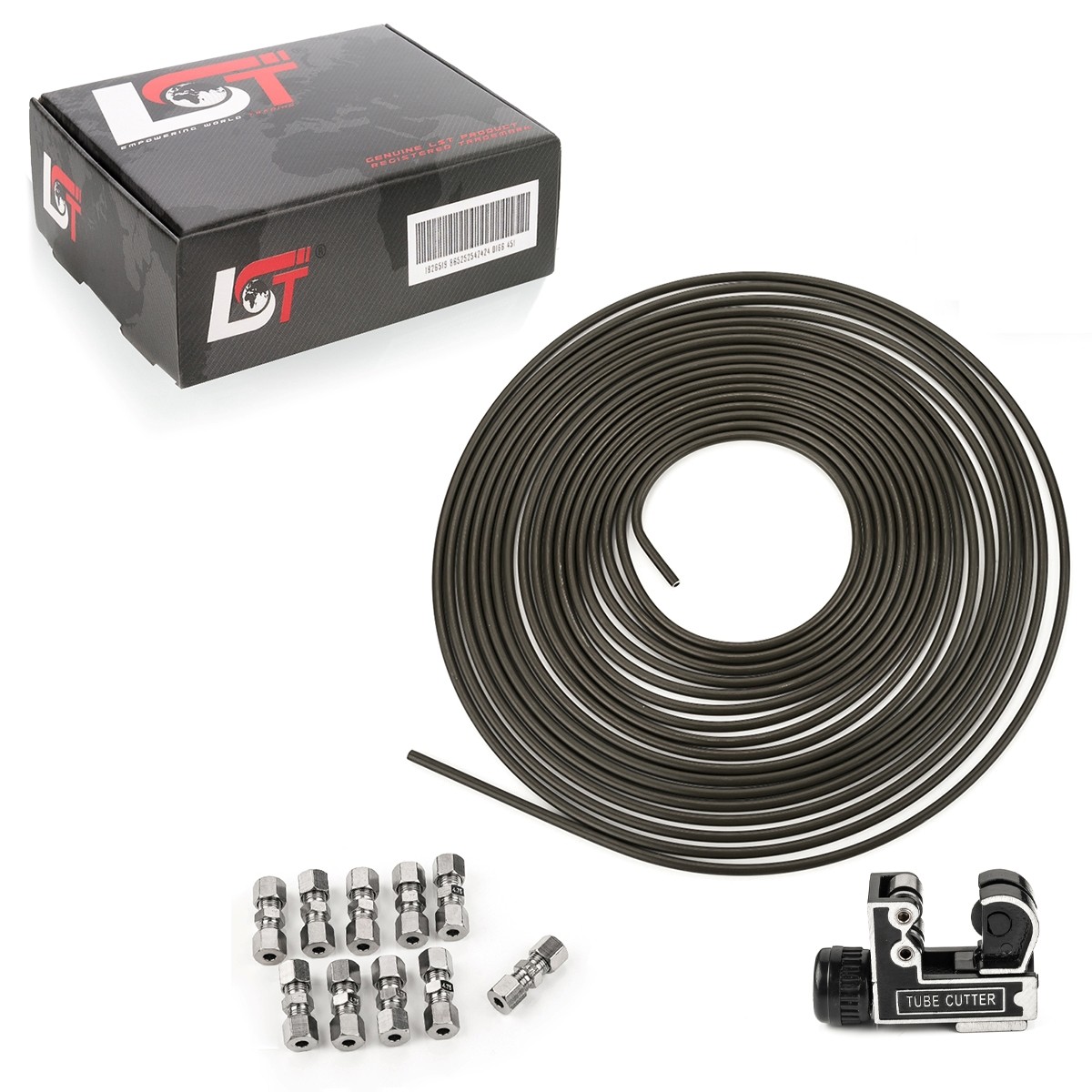 10M Brake Pipe Brake Line Steel Ø 4.75Mm Set +10 Quick Connectors For Maybach