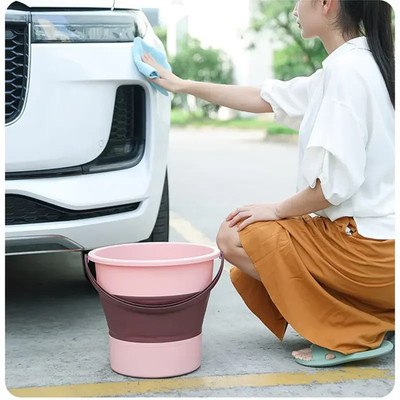 5L 10L 17L Silicone Folding Bucket Portable Car Wash Camping Outdoor