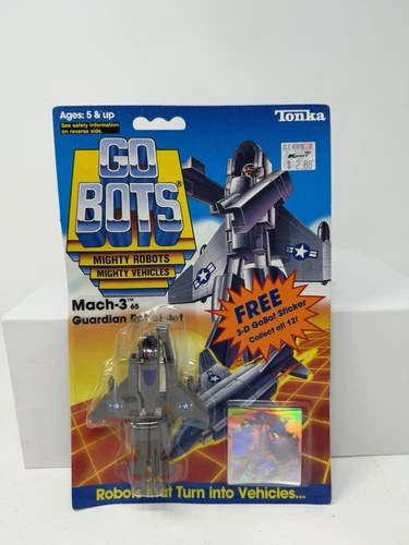 Mach-3 Robot Jet Mighty Robots 1985 Tonka Gobots Vintage Figure NEW On Card