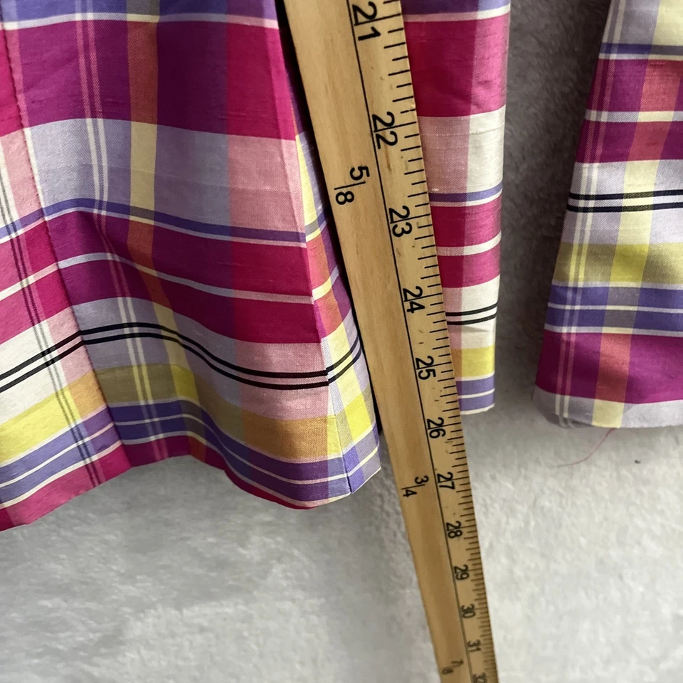 Blazer Top Mujer Kasper & Company Multicolor Geométrico 6 Seda Manga Larga Foto 4 de 4