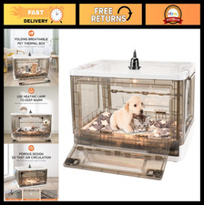 Puppy  Kitten Incubator with Heating - 55L Pet Bed for Newborn Animals
