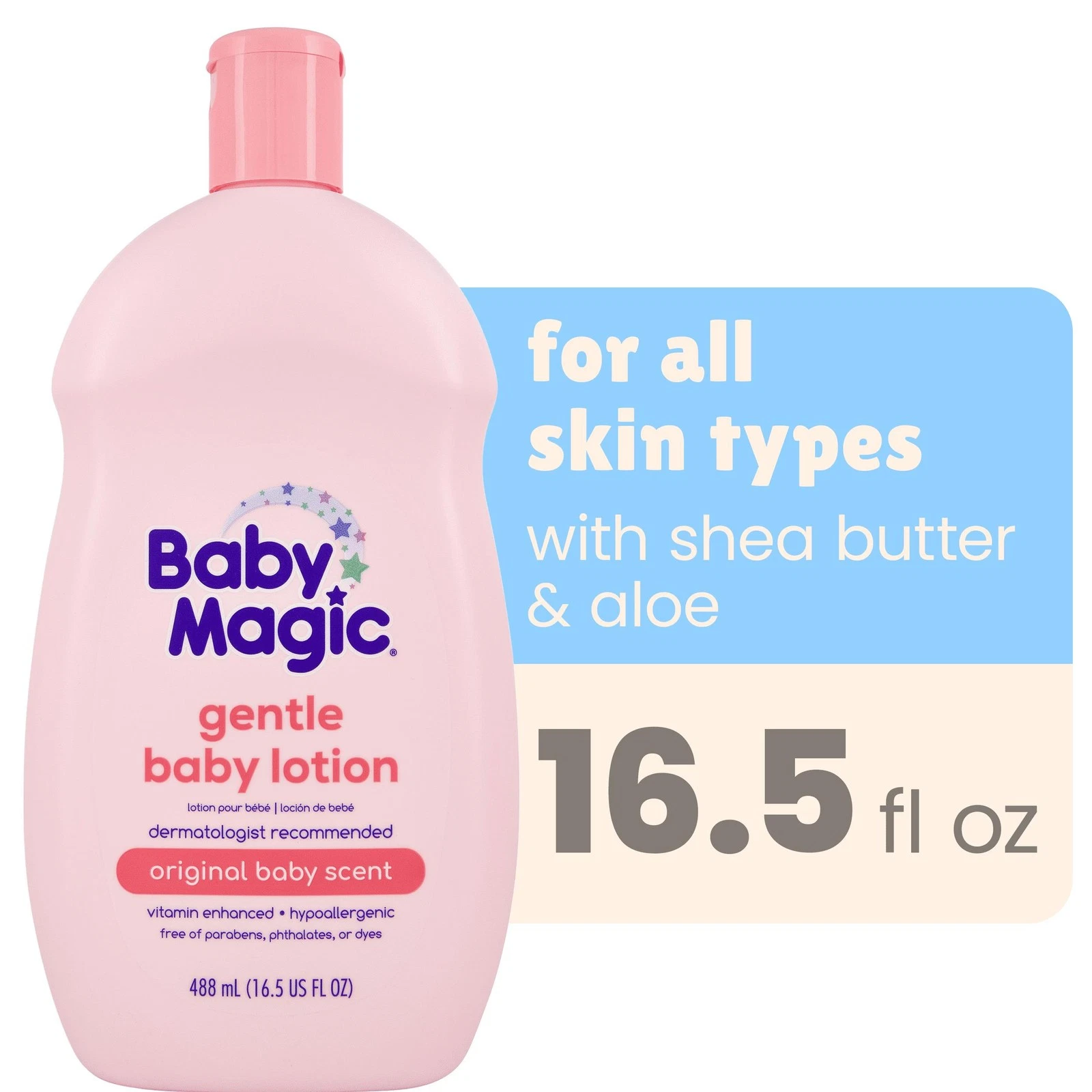 Baby Magic Gentle Baby Lotion, Original Baby Scent, Hypoallergenic, 16.5 fl oz
Opens in a new window