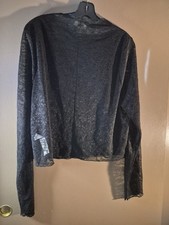 Ladies Black Lace Top Long Sleeve