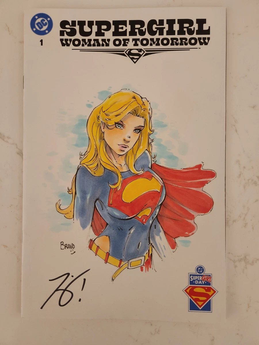 スケッチカード CZX sketchcard スーパーガール　油絵　アクリル supergirl sketch products for sale | eBay