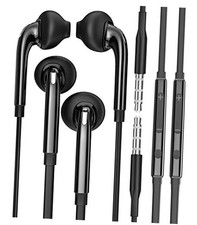 Headphone 3.5mm Jack Earbud with Microphone Wired Headset 2Pack Gaming Laptop