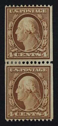 CKStamps: US Stamps Collection Scott#350 4c Washington Mint HR OG Pair