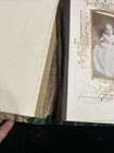 Antique Victorian Art Nouveau Celluloid Album with Floral Velvet Back and Photos — photo 7