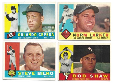 #ad 1960 Topps baseball mid range condition You Pick #x27;Em $2.69