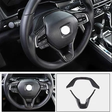 Steering Wheel Cover Trim Accessories Carbon Fiber for 2018-2022 Honda Accord