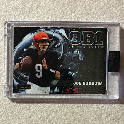 🔥🔥Joe Burrow 1/2 Wild Card 2026 QB1 On the Clock Black Bengals