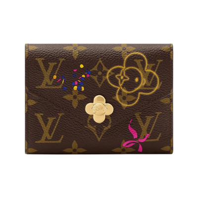 LOUIS VUITTON Victorine Vivienne canvas wallet for women in brown
