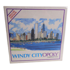 WINDY CITYOPOLY Deluxe Edition Board Game - Sealed And Unused 1990
