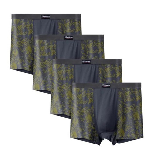 Men 4-Pack Big&Tall Comfort Boxers Breifs Men Modal Underwear 3XL-10XL - Picture 11 of 17