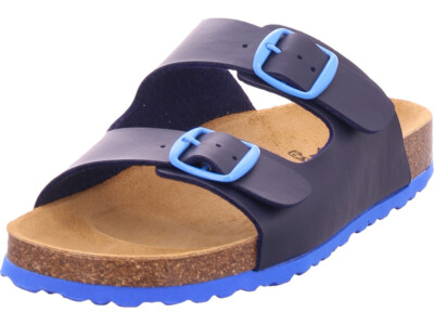 Lico Bioline Kids Jungen Pantolette Sandalen Hausschuhe blau 560230