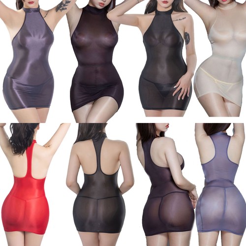 DE Damen Sexy Minikleid Kurz Eng Bodycon Kleider Nachtkleid Strandkleid Clubwear - Bild 2 von 79