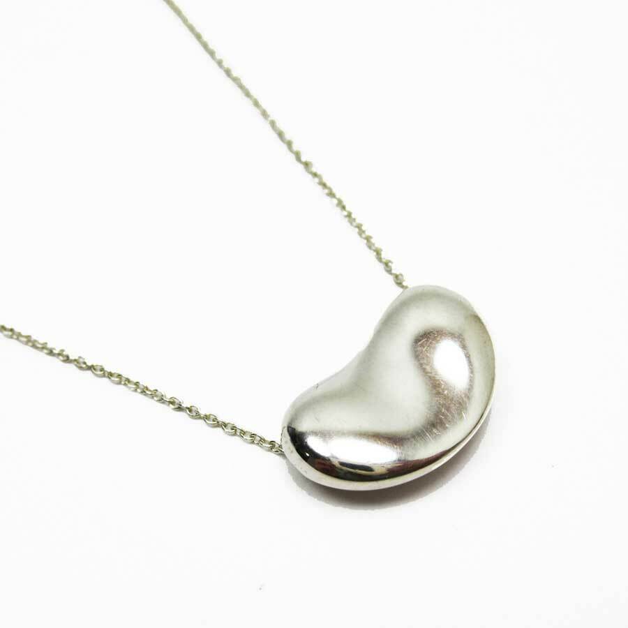 Large Bean Necklace Pendant Sterling 