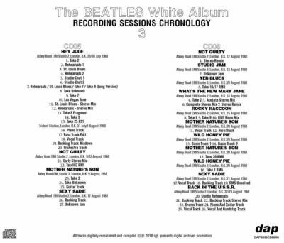The BEATLES White Album Recording Sessions Chronology 12CD Album