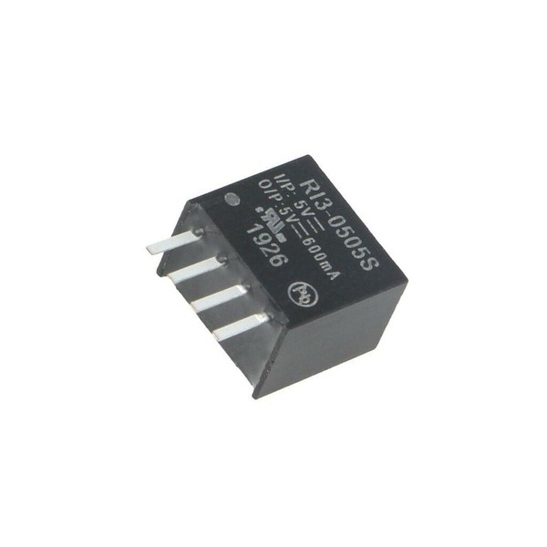 RI3-0505S Wandler: Dc/Dc 3W Ueing: 4,5-5,5V Uausg: 5VDC Iausg: 600Ma SIP4 Recom-image
