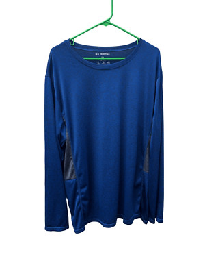 Real Essentials 2XL Blue Long Sleeve