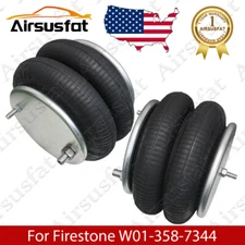 Pair for Firestone Air Suspension Spring Bellow Bags Assembly  W01-358-7344 US