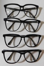 Vintage 4 Pc. Lot ELITE OPTICAL Marlene Black 59/16 Eyeglass Frame NOS A4