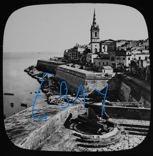 Zdjęcie MALTA MARSA MUSCAT Magiczna Latarnia Zjeżdżalnia 1895 STARY WIKTORIAŃSKI ANTYK - Zdjęcie 1 z 5