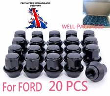 20 X FORD WHEEL NUTS ALLOY FIESTA MK5 MK6 MK7 MK8 M12 X 1.5 19MM OEM STYLE