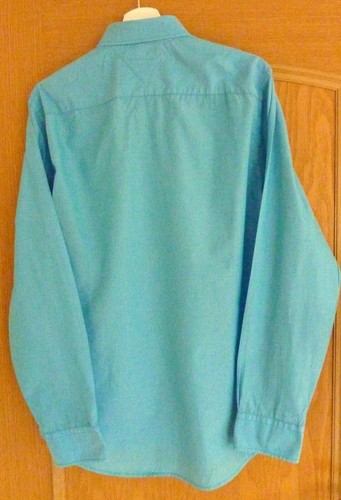 Tommy Hilfiger Herren Hemd Blau Baumwolle New York Fit Größe L - Bild 2 von 5