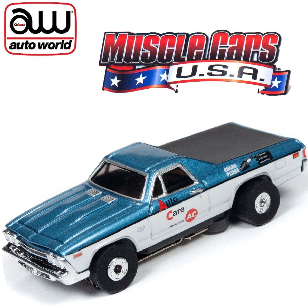 '69 Chevy El Camino, BADMAN,限定hoスロットカー Auto World 1969 Chevy El Camino Thunderjet HO Slot Car SC349
