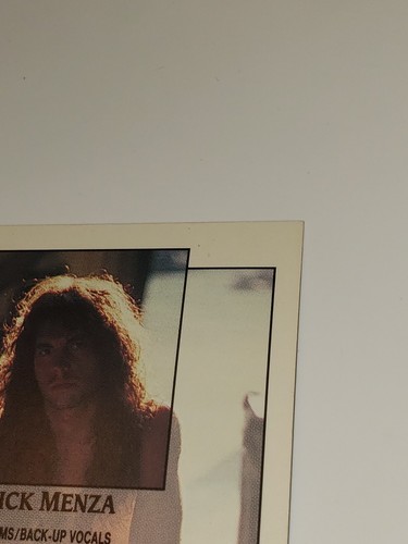 1991 Brockum RockCards #260 Nick Menza Megadeth Rock 🎸 Hair Metal Band Cards - Picture 10 of 10