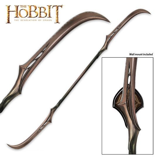 LOTR Hobbit Mirkwood Elves Double-Bladed Polearm Weapon