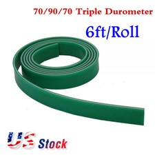 USA 70 / 90 / 70 Triple Durometer Silk Screen Printing Squeegee Blade - 6ft Roll