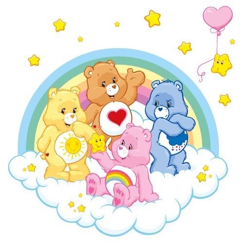 Handmade 8x8 Care Bear Friends Pop Culture Retro Craft Quilting
