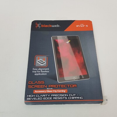 BlackWeb Apple iPad 5 6 9.7'' Glass Screen premium Protector Safety 5th 6th