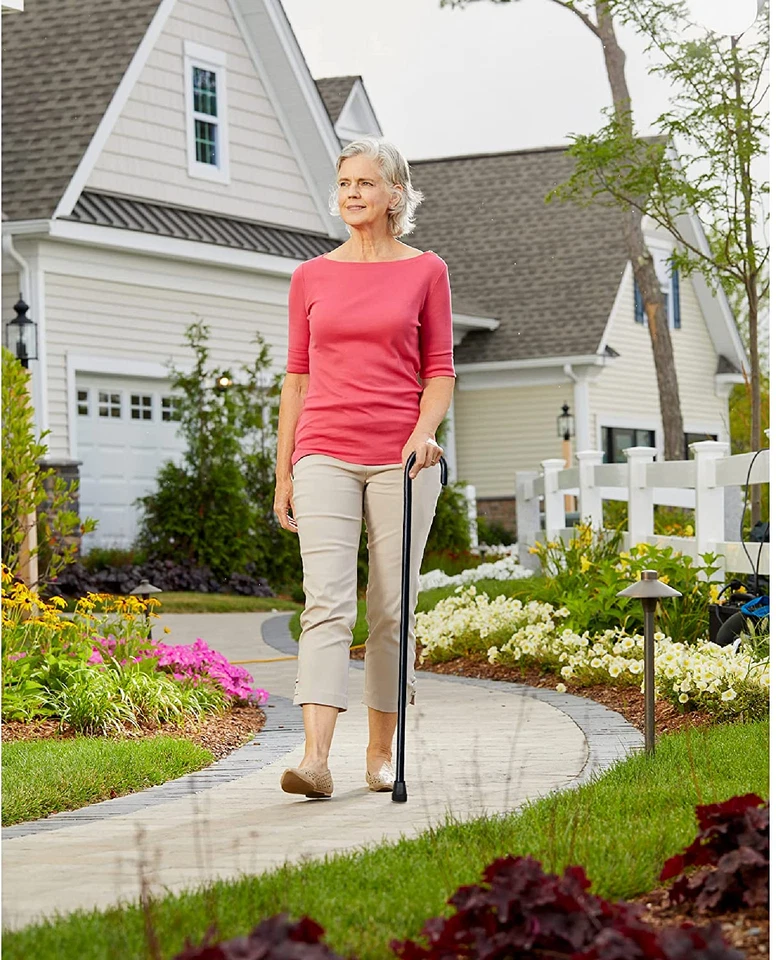 Carex Wooden Walking Cane - round Handle Wood Cane with Natural Ash Finish and R - Image 2 of 4