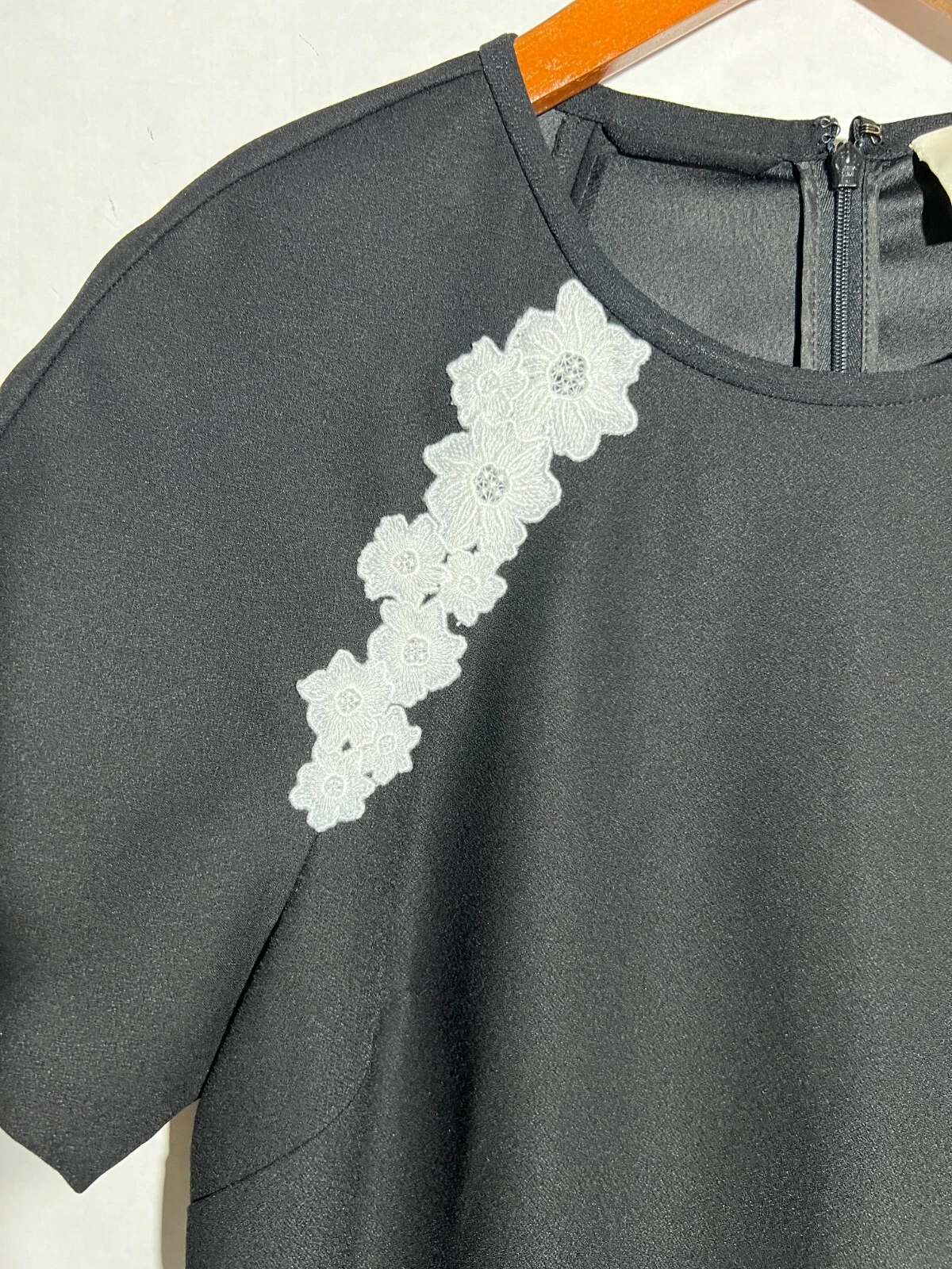 Abito in pizzo Kate Spade raso crepe nero taglia 8