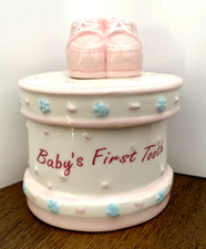Baby's First Tooth Trinket Box Keepsake Unbranded 3 inches tall