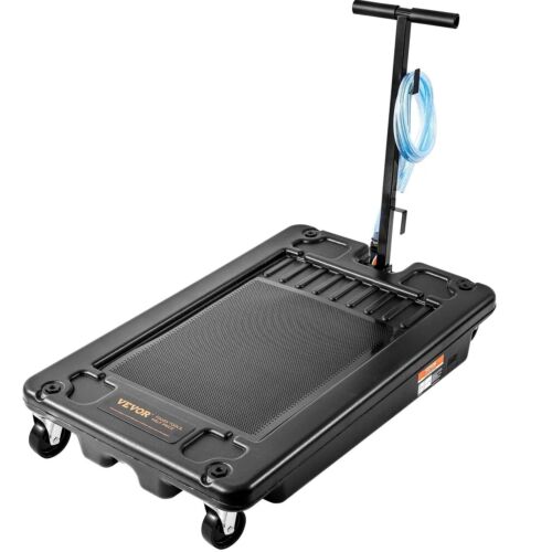 VEVOR Low Profile Oil Drain Pan, 17 Gallon Oil Drain Pan with Pump, Oil Change