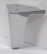 4 super new nice silver metal Legs for uk furniture chair, sofa, table, bed, s23