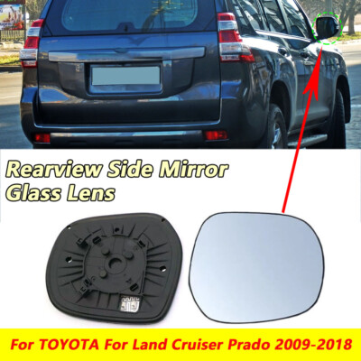 For TOYOTA For Land Cruiser Prado 09-18 1Pair Rearview Side Mirror Glass Lens