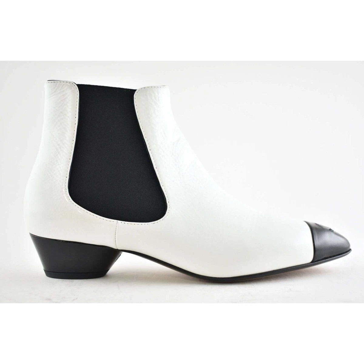 CHANEL White High (3-3.9 in) Heel Height Boots for Women for sale