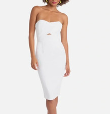 Black Halo Strapless Cutout Detail Sheath Dress 14A 1385