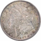1887 Morgan Silver Dollar Choice BU Toned Uncertified #1038