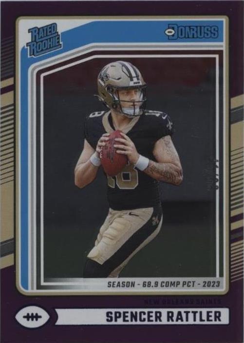 2024 Panini Donruss - Rated Rookie Spencer Rattler #359 Season Stat ...