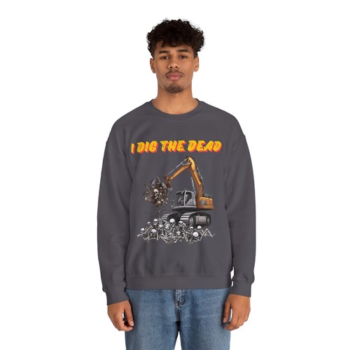 I Dig The Dead Adult Unisex Halloween Sweatshirt - Picture 26 of 41