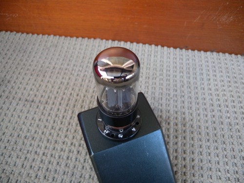 MULLARD GZ34/5AR4 FAT GLASS BOTTLE GREAT CONDITION W/TESTED STRONG. BRITAIN.