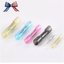 Heat Shrink Wire Butt Connectors Insulated Crimp Terminals 26-10 AWG 50-300PCS