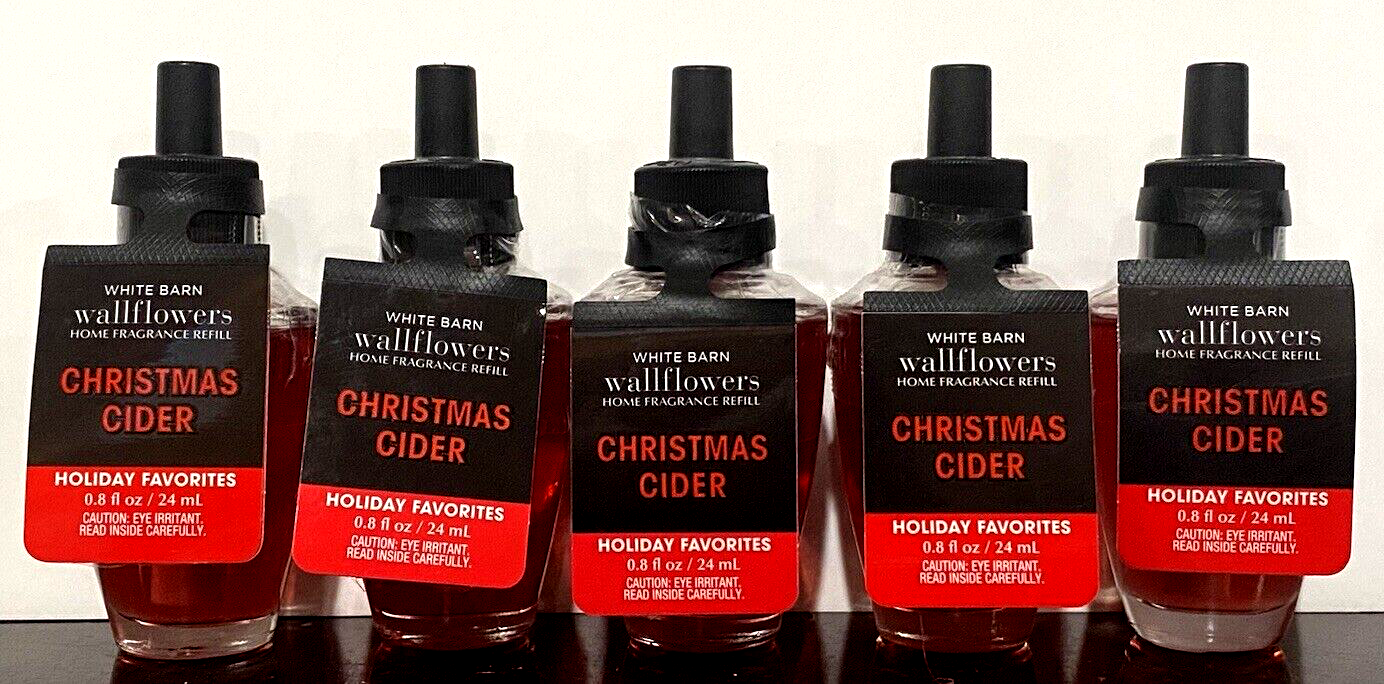 Bath & Body Works 5-Pack Christmas Cider Wallflower Refills-image
