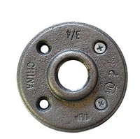 Floor Flange - 3/4 Inch  Black Malleable Iron- Pipe Fittings, New, Free Shipp on sale Floor Flange - 3/4 Inch  Black Malleable Iron- Pipe Fittings, New, Free Shipp on sale