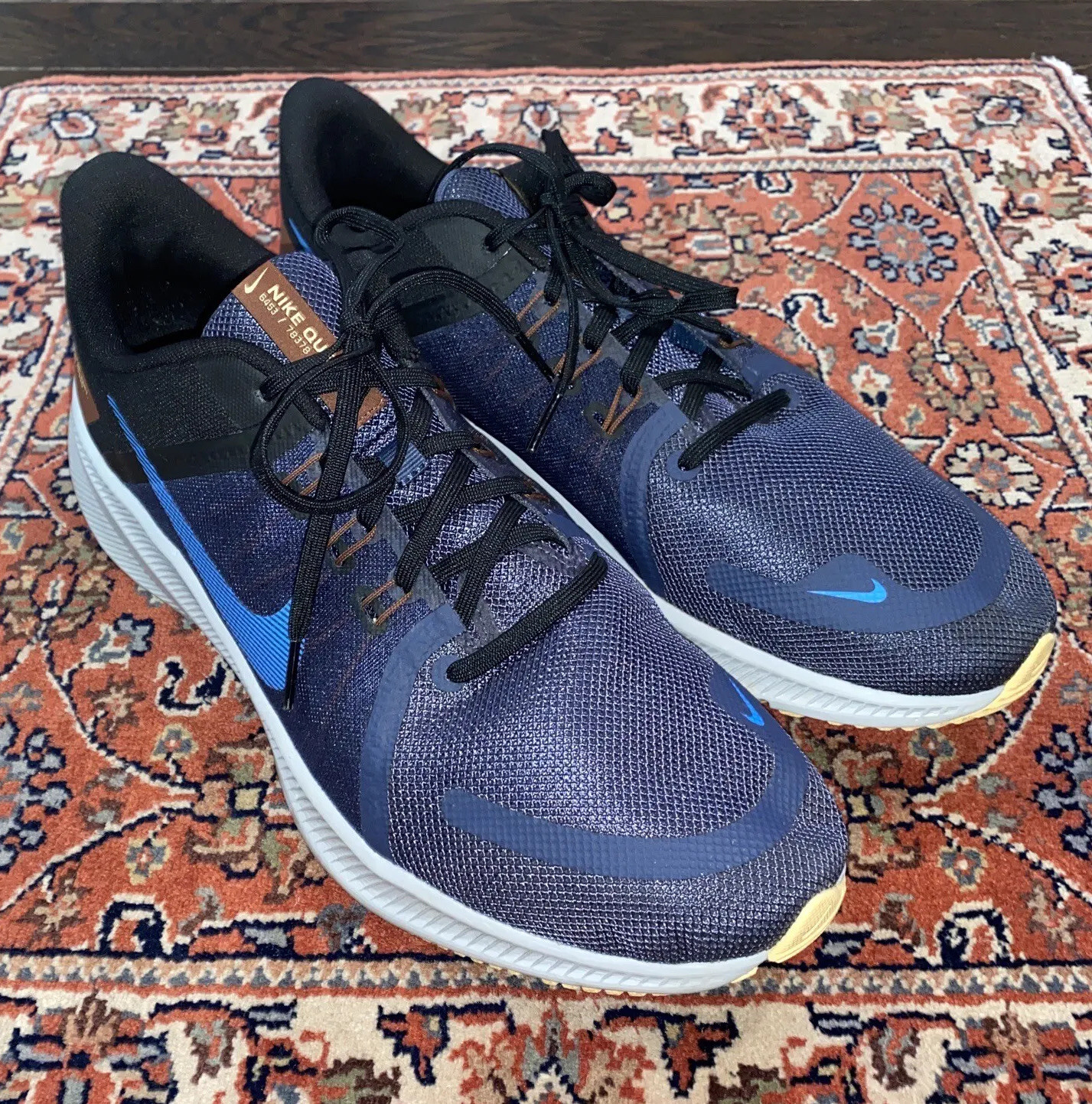 Mens Nike Quest 4 Thunder Blue 2021 Running Sneakers,… Gem